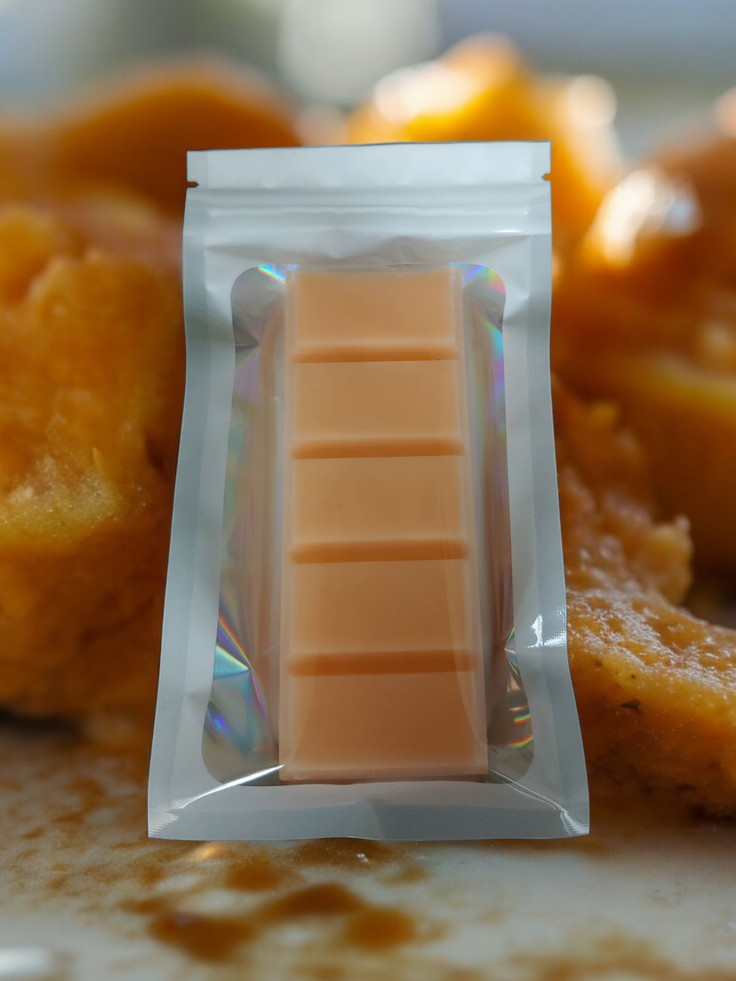 Orange sherbet wax melt bar