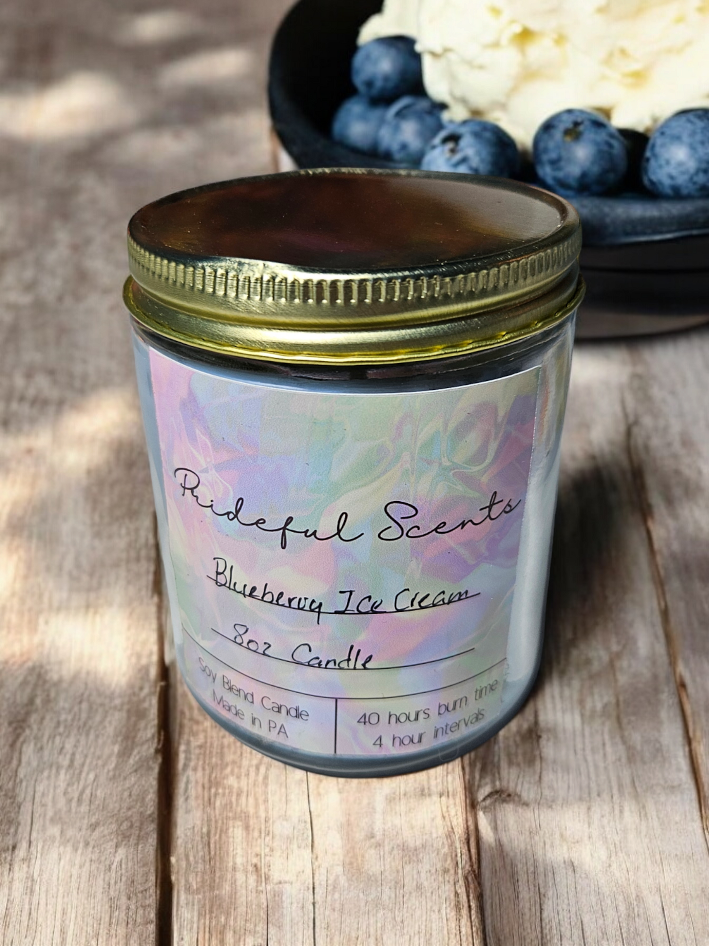 Blueberry Ice cream 8 oz candle