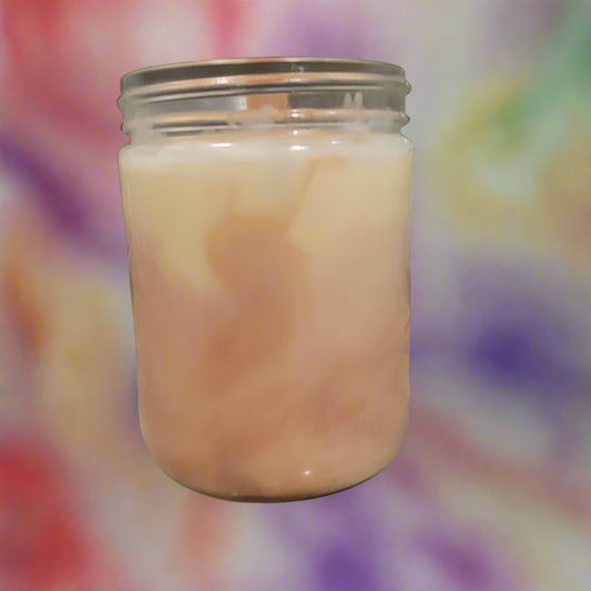 Create your own 14 Oz marbled candle